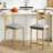 Bar Stools Set, Counter Height Bar Stools With PU Upholstered Seat-1793219898