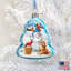 9'' Handmade Glass Holiday Shaped Ornament