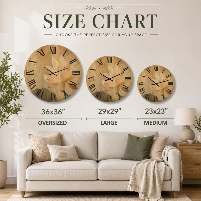 Horloge murale Botanical, Large
