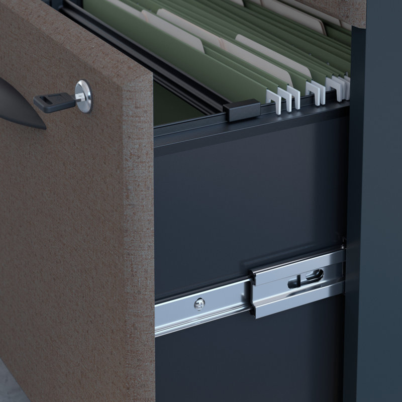 Bureau Series, Blanc spectre / ardoise, H 30 po x l 72 po x P 27 po
