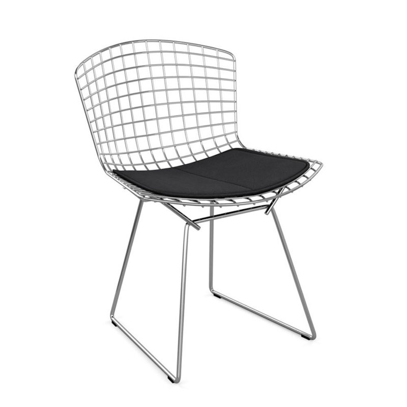 Chaise d'appoint Burnie, Similicuir noir