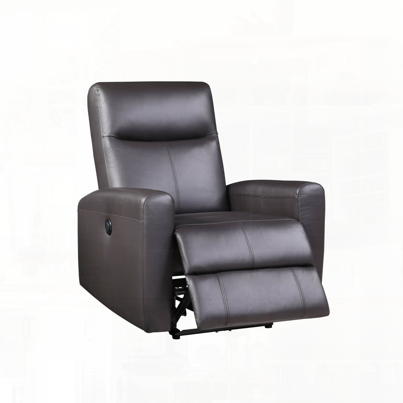 Fauteuil inclinable électrique en cuir fleur
