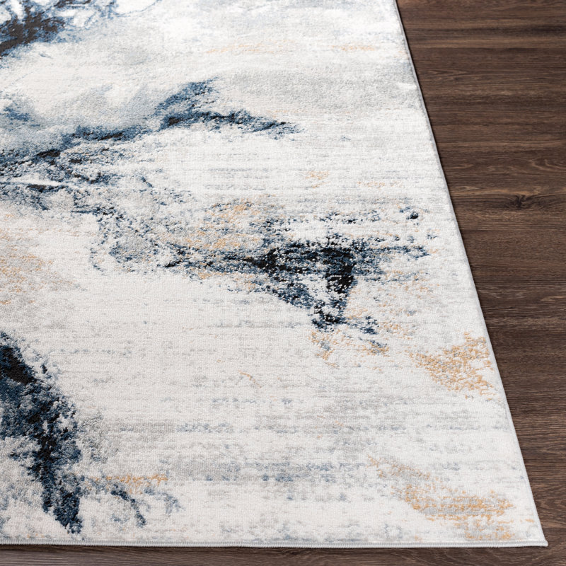Dittmer Power Loomed Area Rug, Rectangle 6'7" x 9'