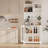 71" Tall Pantry Cabinet with 2 Glass Doors, Freestanding Kitchen Storage Cabinet with Open Storage & Adjustable Shelves, Modern Cupboard Coffee Bar for Dining Room, Living Room-892999027