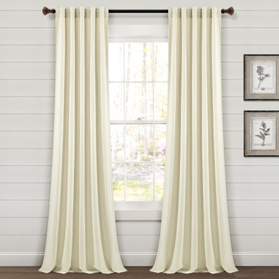 Bruno Cotton Semi-Sheer Curtain Panel Set