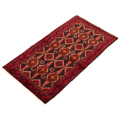 One-of-a-Kind 3'3" X 6' 1970s Wool Area Rug in