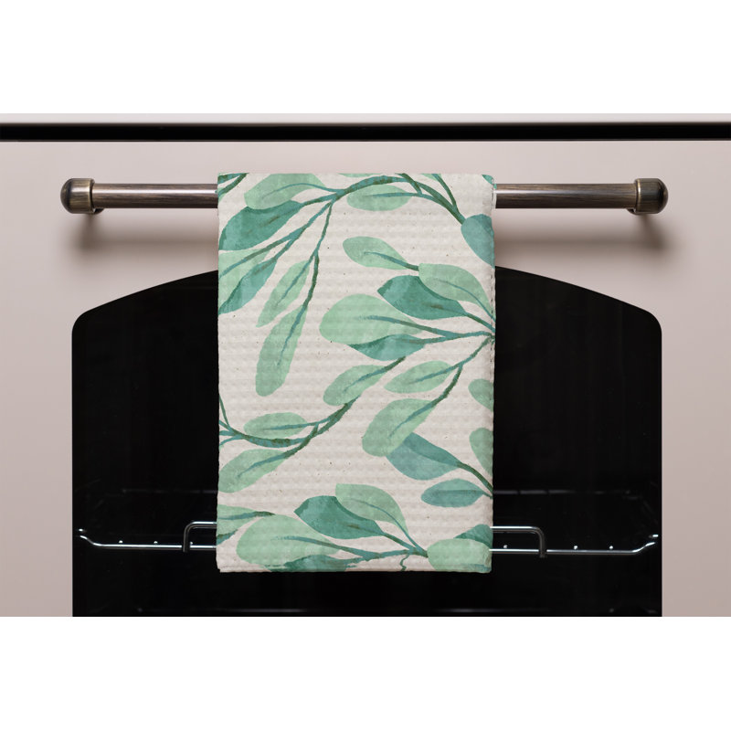 Cotton Floral Waffle Kitchen Towel