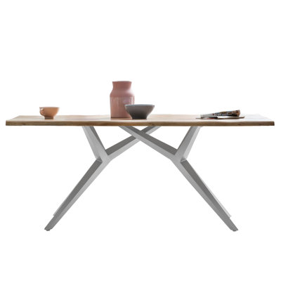 Lewandowski Acacia Rectangular Wood Top Dining Table