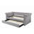 Justice Smoke Gray Fabric Daybed With Trundle