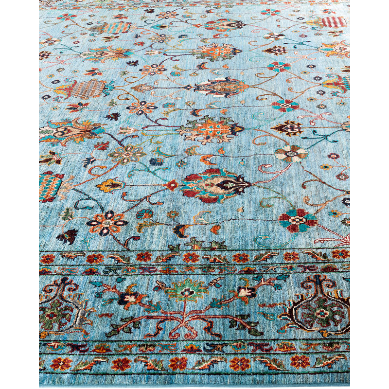Tribal One-of-a-Kind Rectangle 9' X 11'10" Hand Knotted Area Rug