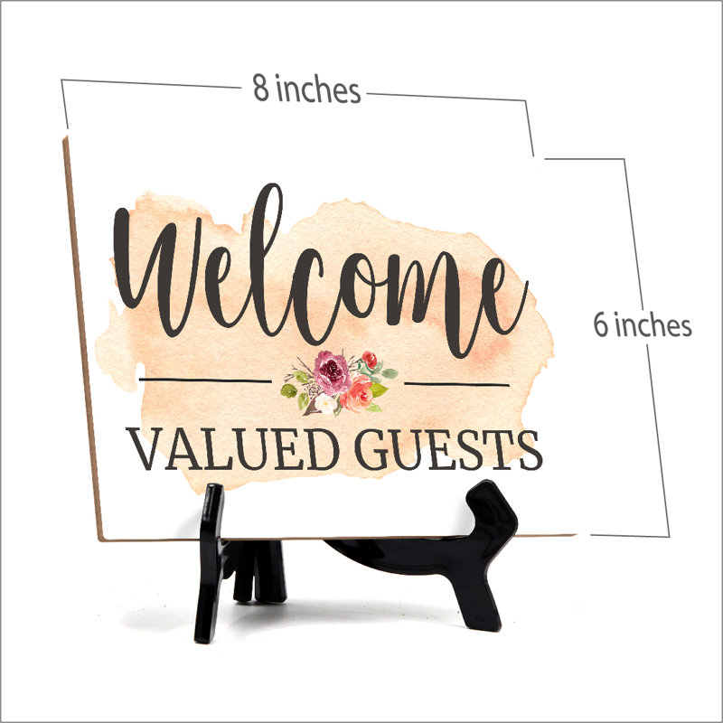 Welcome Valued Guests Table Sign