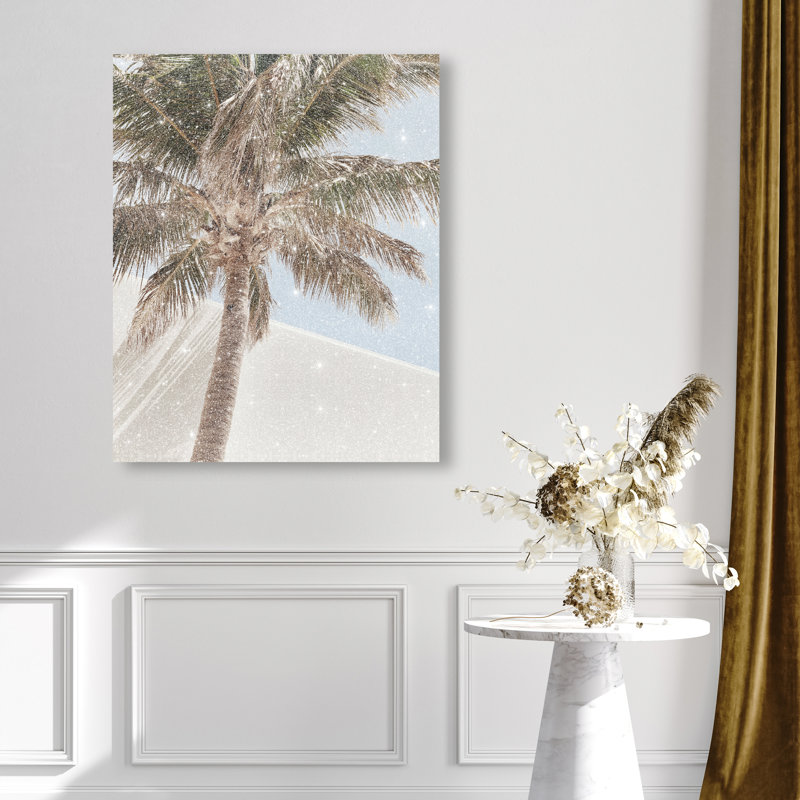 Monotone Tropics I Print by Oliver Gal, 20"H x 16"W, Gallery Wrapped