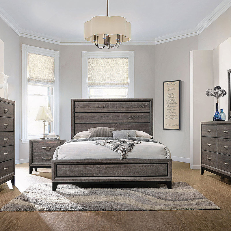 Commode 6 tiroirs Grey Oak