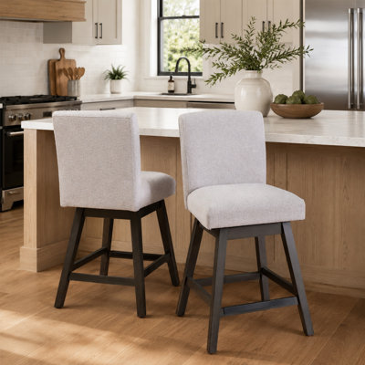 Cyrus Swivel Upholstered Stool