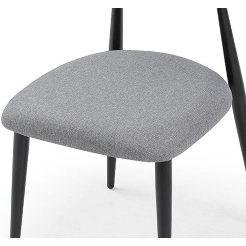 Ibe 18.9'' H Fabric Upholstered Metal Side Chair, Gray