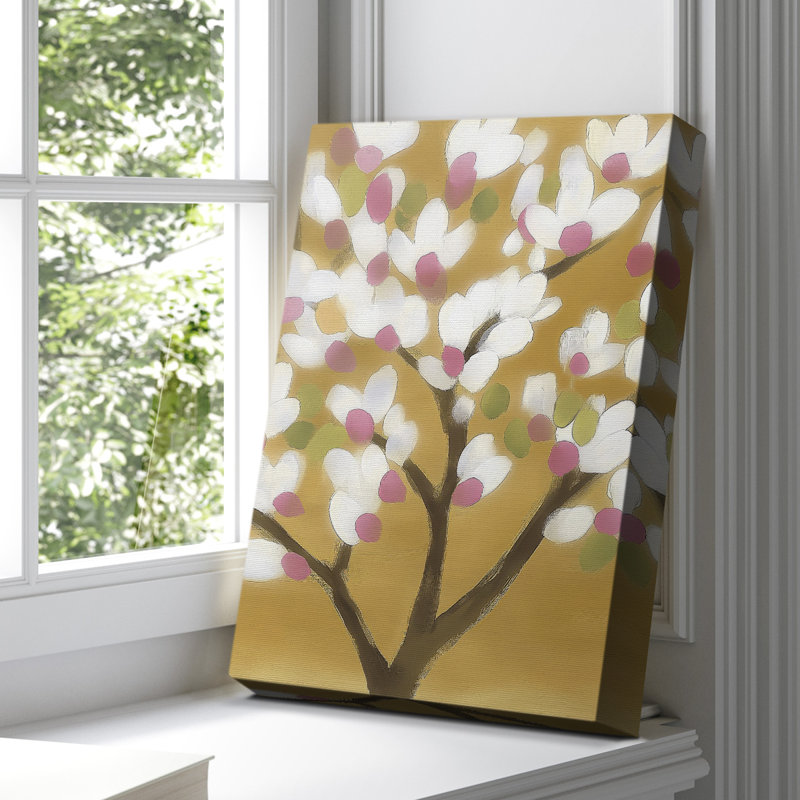 Toile tendue avec motif floral CCXXVI, H 48 po x l 32 po