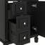 Meuble-lavabo 24 po avec lavabo en céramique, armoire de salle de bain compacte de style moderne avec 2 tiroirs et tablette intérieure réglable-2021157600