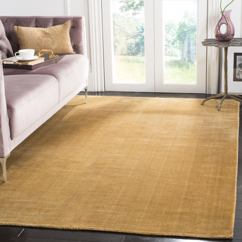 Tapis en viscose tissé à la main Borst, Rectangle 8 pi x 10 pi