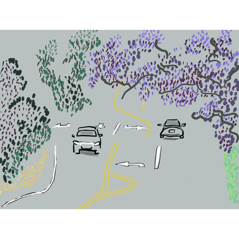 Jacaranda par Deborah Blum, H 25,25 po x l 31,25 po x P 0,875 po