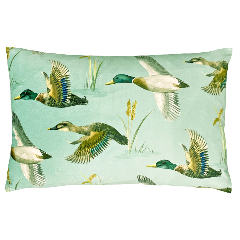Cilicia Floral Throw Cushion, Blue, 40cm H x 60cm W
