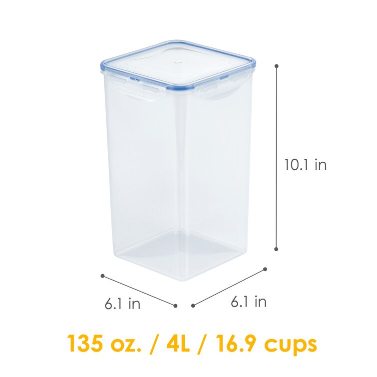 ME.FAN Cereal Storage Containers Set Of 4 Airtight Food 4L(135oz