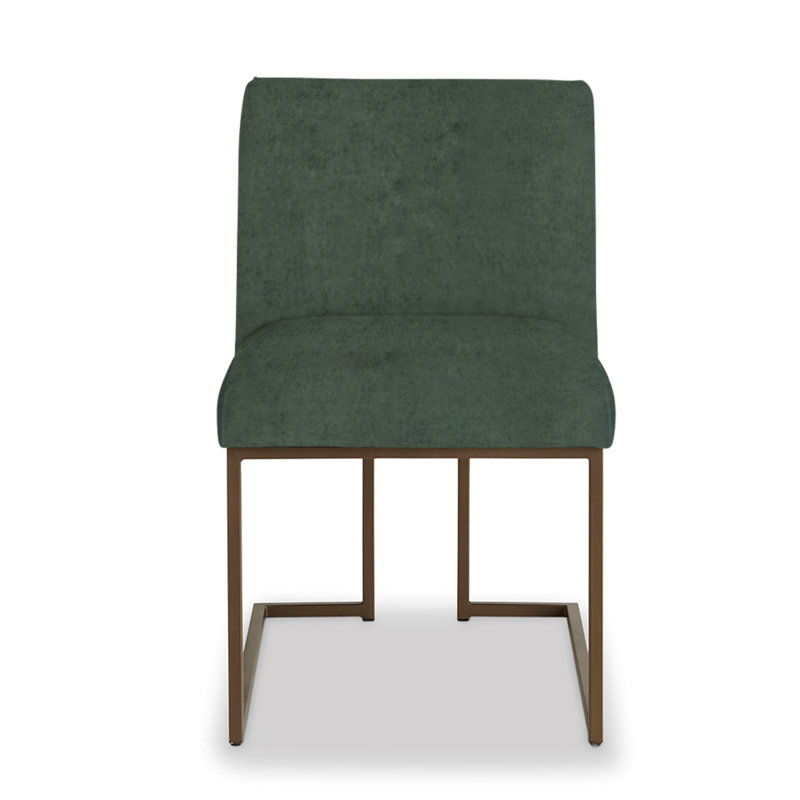 Andes Upholstered Dining Chair, Emerald Polyester