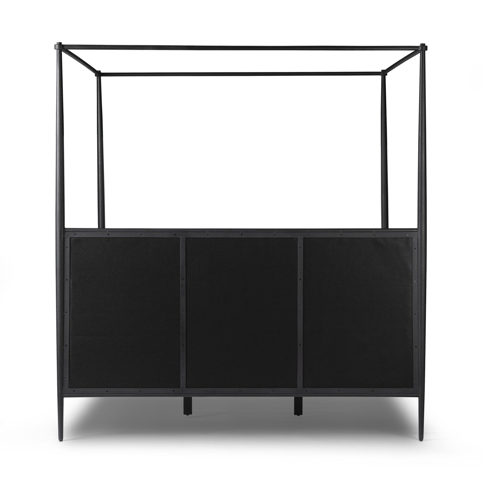 Modella Linen Upholstered Canopy Bed, King