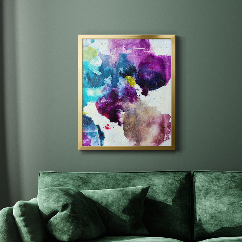 Toile encadrée de qualité supérieure Dreaming II - prête à être accrochée, Or, H 24 po x l 20 po