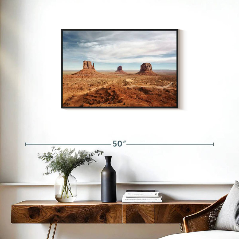 Arizona Monument Valley, Cadre flottant noir, 31 po x 21 po