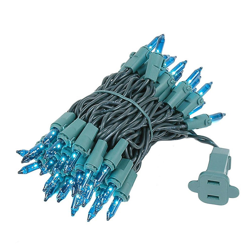 Mini-chaîne pour l’extérieur 11'50 ampoules Pirtle, Sarcelle clair, vert