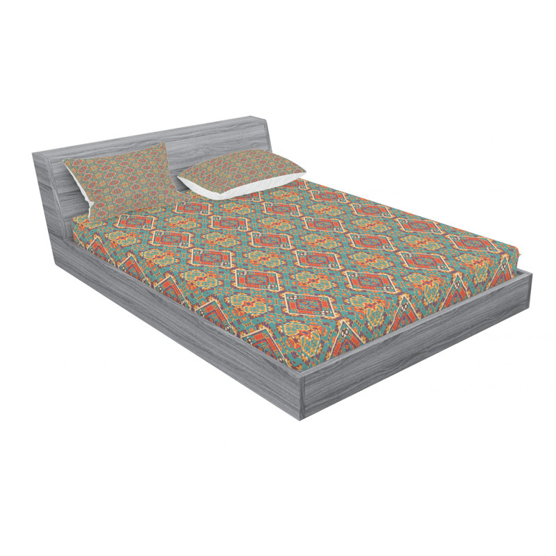 Microfiber Sheet Set, Queen Sheet Set with Fitted Sheet