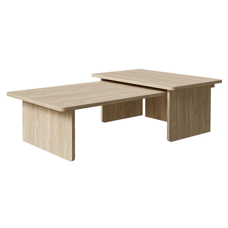 Usalo Coffee Table, Beige Wood