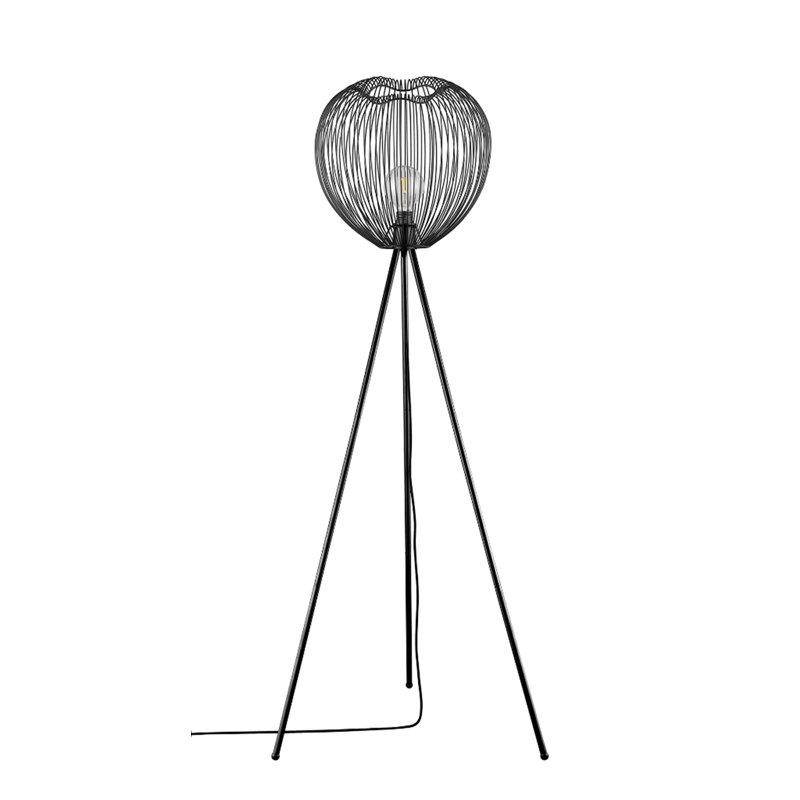 Marez 160cm Tripod Floor Lamp, Matt Black