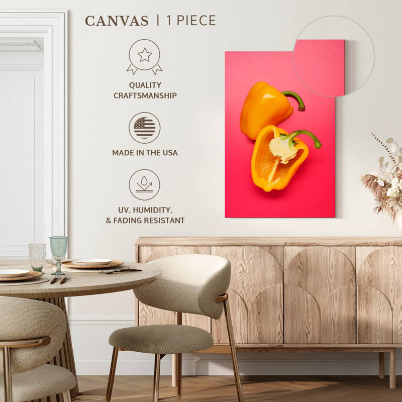 Yarlin Yellow Bell Pepper, 30" H x 20" W