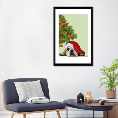 « english bouledogue cookie tree », reproduction sur toile tendue Fab Funky