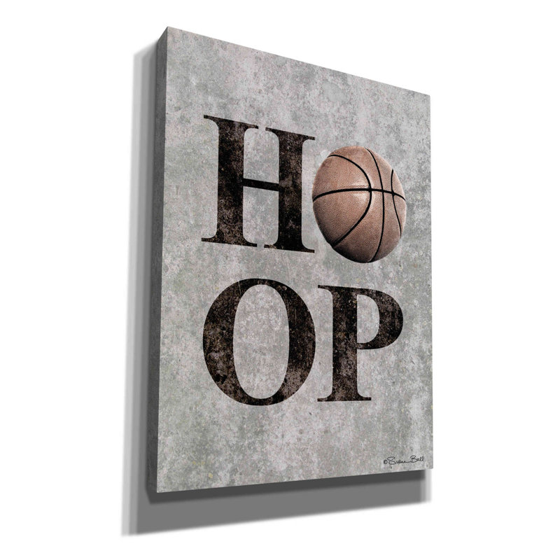 «Basketball Hoop» par Susan Ball, art mural sur toile, H 54 po x l 40 po x P 1,5 po