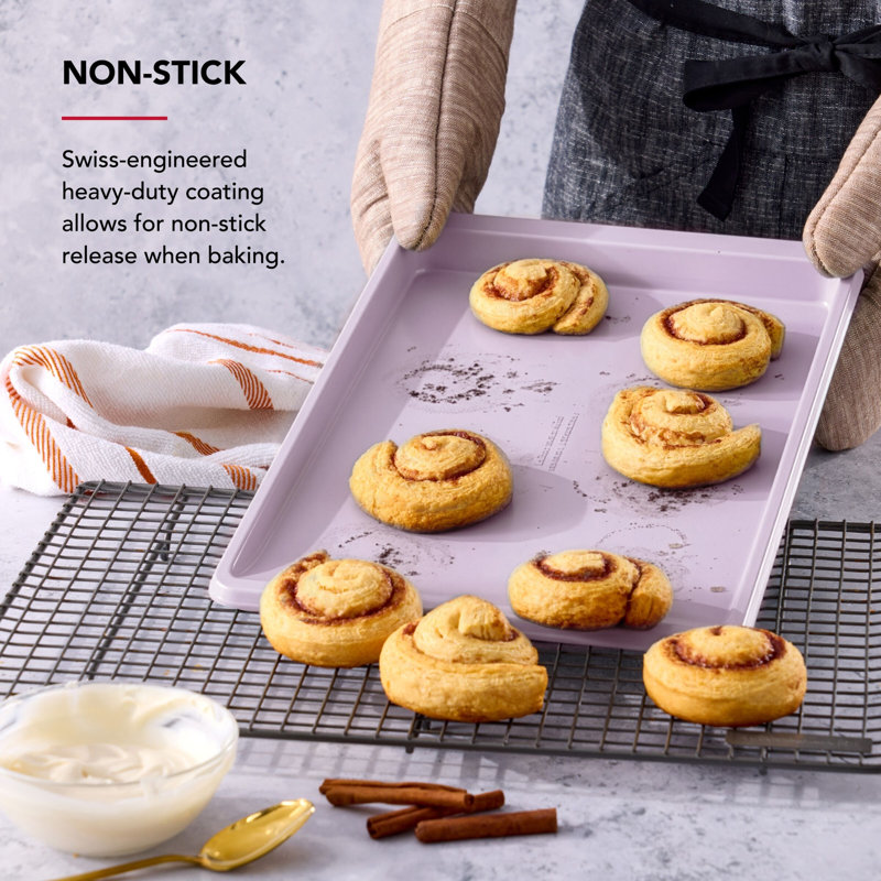 10X15in Nonstick Aluminized Steel Cookie Slider, Ink Blue, Purple, 15" x 10"