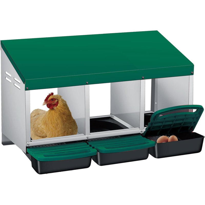 Nesting Boxes, Green, 47cm H x 79.5cm W x 48cm D