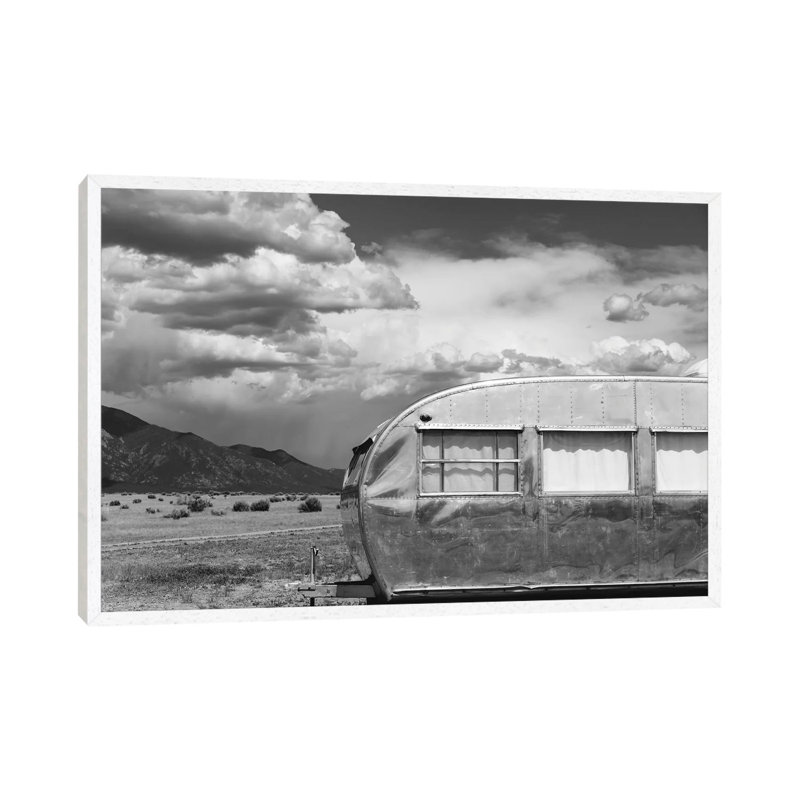 New Mexico Airstream III by Bethany Young - Print on Canvas, 66.04cm H x 101.6cm W x 3.81cm D, White Framed