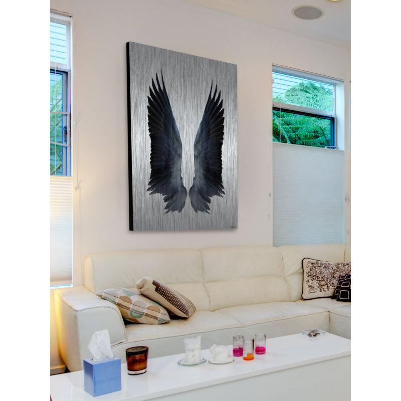 «Murchison Black Wings» par Parvez Taj - reproduction imprimée, H 60 po x l 40po x P 1,5 po