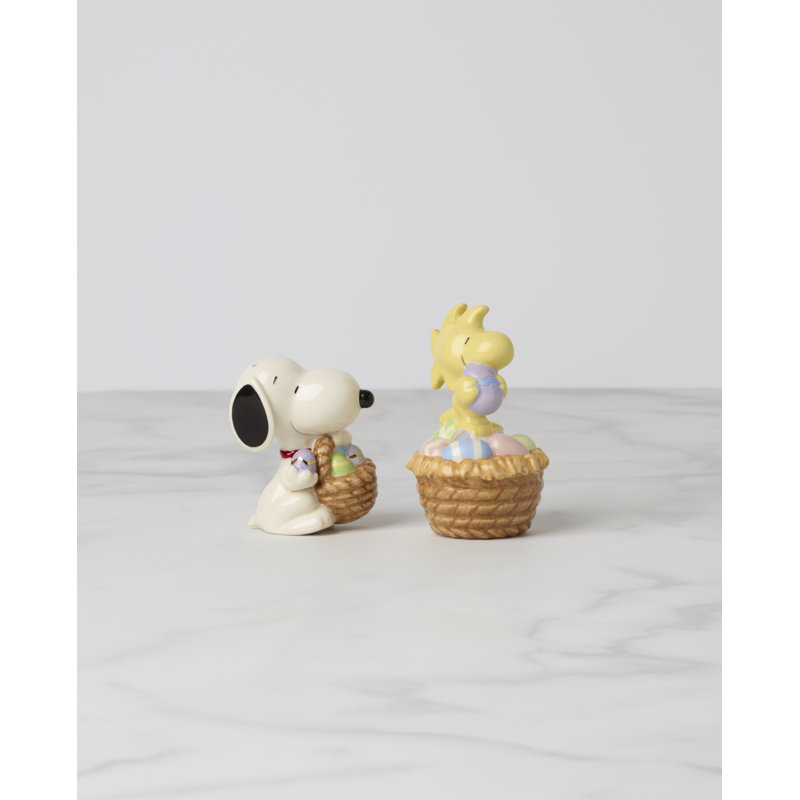 Lenox Snoopy Easter Salt and Pepper Set