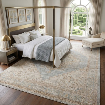 Webrook Vintage Persian Flatweave Performance Indoor Area Rug
