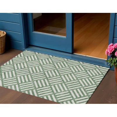 Tapis intérieur / extérieur ivoire lavable 3 pi x 5 pi