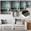 «Aqua Bathroom Zen Tranquility - Art mural en métal pour salle de bain-101154683
