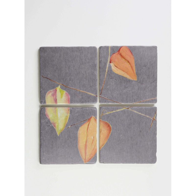 Ensemble de sous-verres carrés 4 pièces