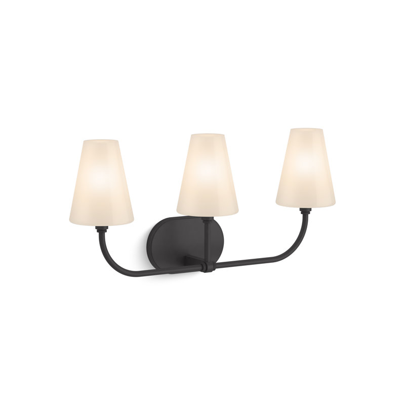 Kernen By Studio McGee Three-Light Sconce, Matte Black