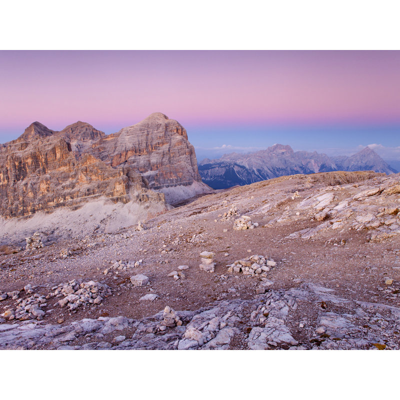 Dolomites, Italy, Afterglow II Print by Frank Peters, No Mat, Black Framed Canvas, 19" H x 25" W x 2" D