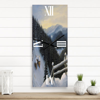 Horloge murale View on Snowy