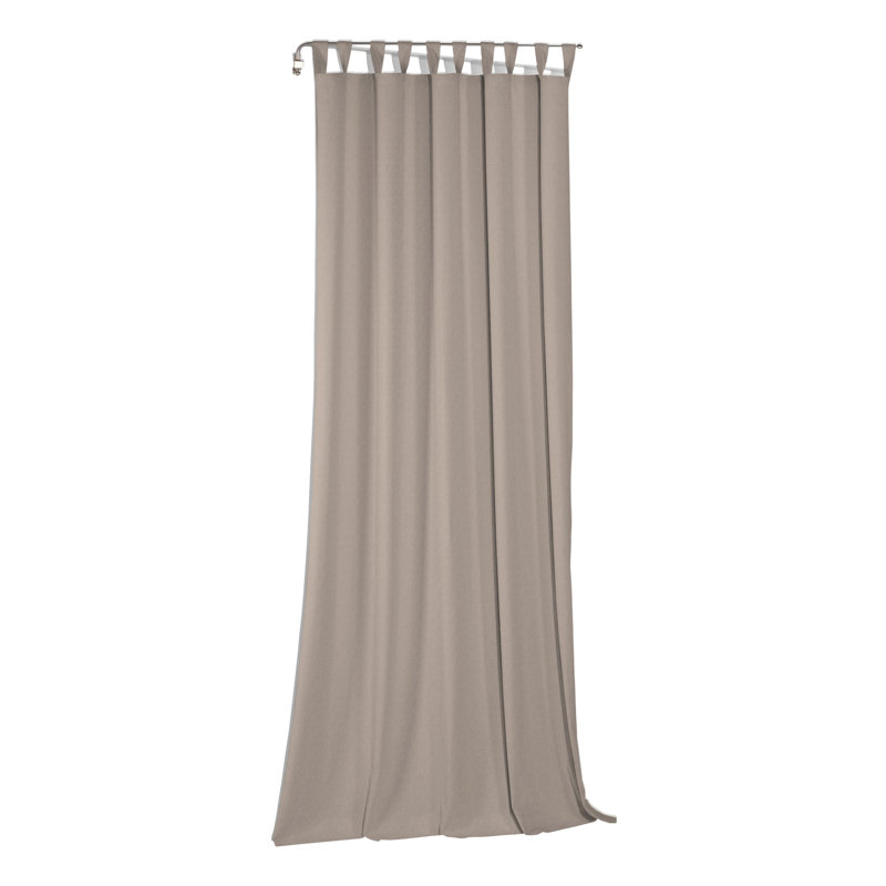 Byron Semi Sheer Curtain Pair, 145cm Width x 145cm Drop, Brown