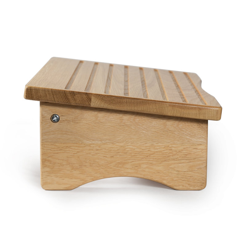 Consdan Footrest, Ergonomic Footrest for Under Desk at work, Nursing Footstool, Natural